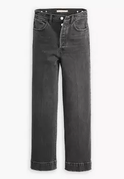 Джинсы прямого кроя RIBCAGE STRAIGHT ANKLE TAILORED Levi's, пестрый черный