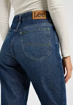 Джинсы прямого кроя RIDER Lee, синий деним