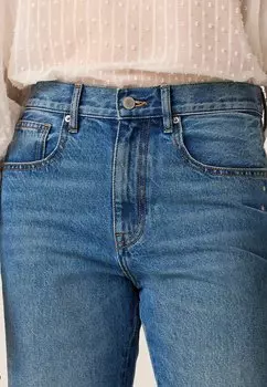 Джинсы прямого кроя RIGID PETITE Next, синий