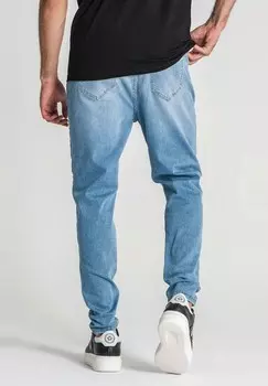 Джинсы прямого кроя RIPPED CARROT Gianni Kavanagh, светло-голубой