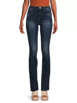 Джинсы прямого кроя Ruth с высокой посадкой L'Agence, цвет Atwood Blue