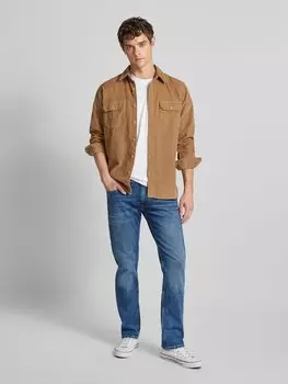 Джинсы прямого кроя с 5 карманами, модель «Cash» Pepe Jeans, синий