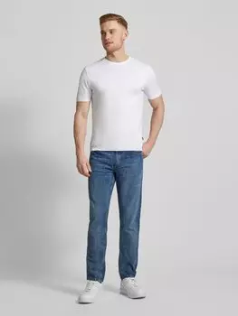 Джинсы прямого кроя с 5 карманами, модель «PIPE» ALBERTO, синий