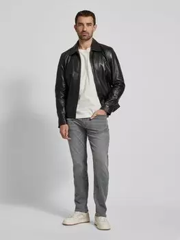 Джинсы прямого кроя с 5 карманами, модель «RE.MAINE» BOSS Orange, серебряный