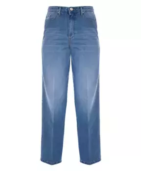 Джинсы прямого кроя с эффектом потертости Kocca, синий
