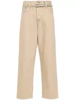 Джинсы прямого кроя с поясом Acne Studios, нейтральный