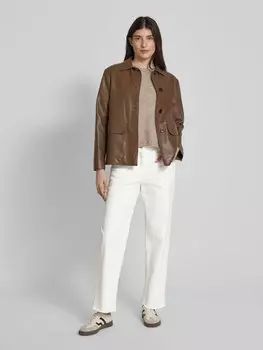 Джинсы прямого кроя с пятью карманами Luisa Cerano, кремовый