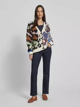 Джинсы прямого кроя с пятью карманами Cambio, темно-синий