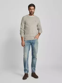 Джинсы прямого кроя с пятью карманами, модель «Selvedge» BOSS Orange