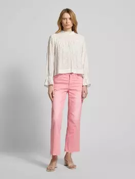 Джинсы прямого кроя с укороченным фасоном Milano Italy, розовый