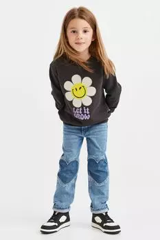 Джинсы прямого кроя с усиленными коленями H&amp;M