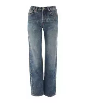 Джинсы прямого кроя с выцветшим эффектом John Richmond, синий