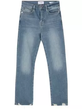 Джинсы прямого кроя с высокой посадкой FRAME, синий
