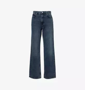 Джинсы прямого кроя с высокой посадкой и пятью карманами Brand-Patch Represent, синий