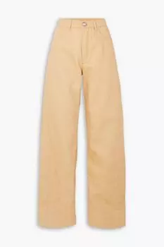 Джинсы прямого кроя с высокой посадкой JIL SANDER, песочный