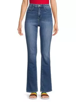 Джинсы прямого кроя с высокой посадкой Oriana L'Agence, цвет Century