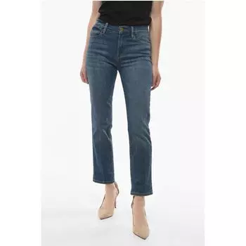 Джинсы прямого кроя с высокой талией 18 см Frame, Blue