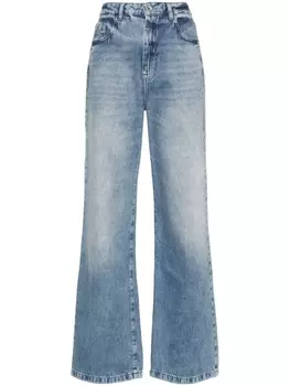 Джинсы прямого кроя с заклепками Patrizia Pepe, синие