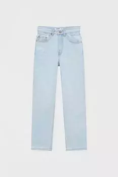 Джинсы прямого кроя с завышенной талией и резинкой на талии PULL&amp;BEAR