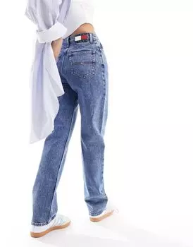 Джинсы прямого кроя с завышенной талией Tommy Jeans Julie средней стирки