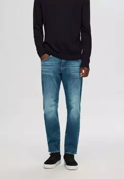 Джинсы прямого кроя Selected Homme, синий деним