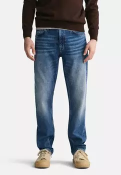 Джинсы прямого кроя SLIM JEANS GANT, синий