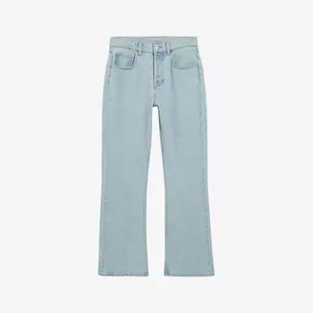 Джинсы прямого кроя со средней посадкой и эффектом потертости Claudie Pierlot, цвет bleus