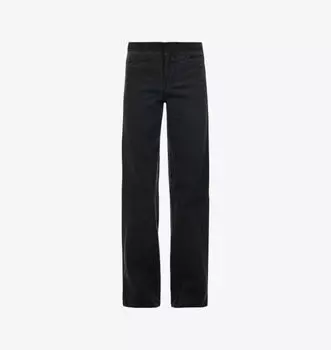 Джинсы прямого кроя со средней посадкой и двумя накладными карманами. Christopher Esber, черный