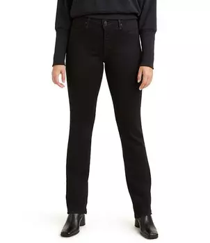 Джинсы прямого кроя со средней посадкой Levi's 314 Shaping, черный