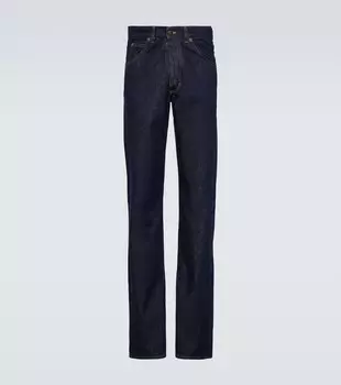 Джинсы прямого кроя со средней посадкой Maison Margiela, синий