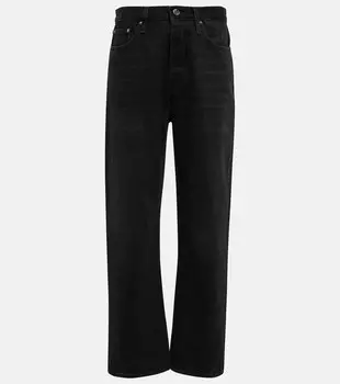 Джинсы прямого кроя со средней посадкой TOTEME, черный