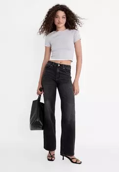 Джинсы прямого кроя Stradivarius, цвет Moon Washed