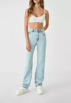 Джинсы прямого кроя Stradivarius, цвет Raw Denim