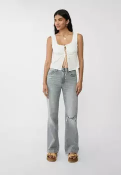 Джинсы прямого кроя Stradivarius, серый