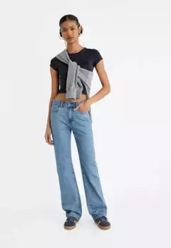 Джинсы прямого кроя Stradivarius, синий