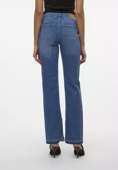 Джинсы прямого кроя Straight Slids Jeans Vero Moda, средне-синие