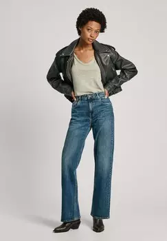 Джинсы прямого кроя STRAIGHT ST JEANS HW Pepe Jeans, синий деним