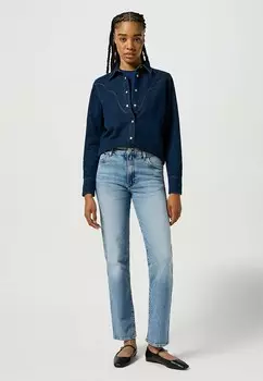 Джинсы прямого кроя SUNSET Wrangler, синий деним