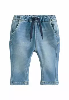 Джинсы прямого кроя SUPER PULL ON WITH STRETCH Next, синий