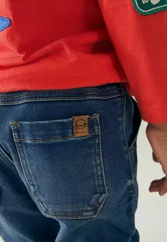 Джинсы прямого кроя SUPER PULL ON WITH STRETCH Next, синий
