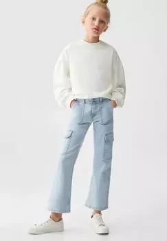 Джинсы прямого кроя SUSI Mango Kids, цвет bleu clair