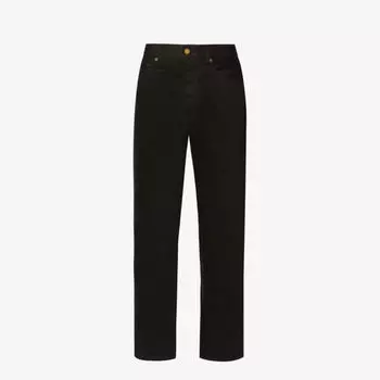 Джинсы прямого кроя свободного кроя с фирменной нашивкой ESSENTIALS Fear Of God Essentials, черный