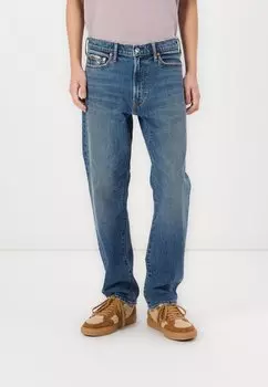 Джинсы прямого кроя TINTED Abercrombie & Fitch, цвет Blue Denim