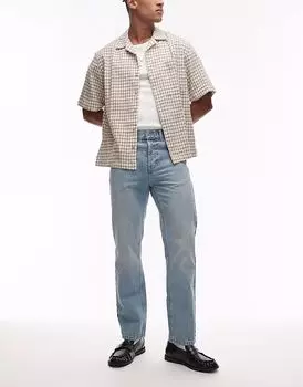 Джинсы прямого кроя Topman светло-коричневого цвета