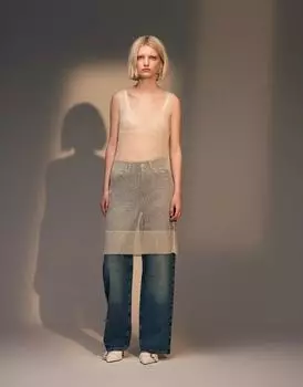 Джинсы прямого кроя Topshop насыщенного синего цвета