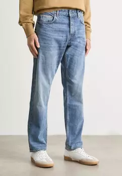 Джинсы прямого кроя TROY SELVEDGE BOSS, темно-синий