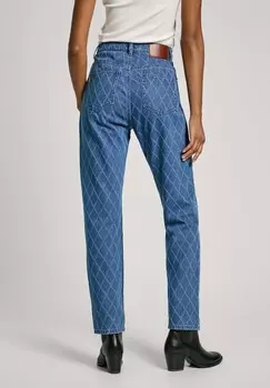 Джинсы прямого кроя UHW DIAMOND Pepe Jeans, синий деним
