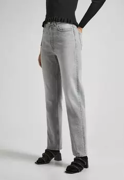 Джинсы прямого кроя UHW SPARKLE Pepe Jeans, серый