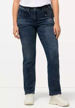 Джинсы прямого кроя Ulla Popken, цвет Dark-Blue Denim