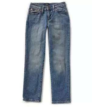 Джинсы прямого кроя узкого кроя Polo Ralph Lauren Big Boys 8-20, синий